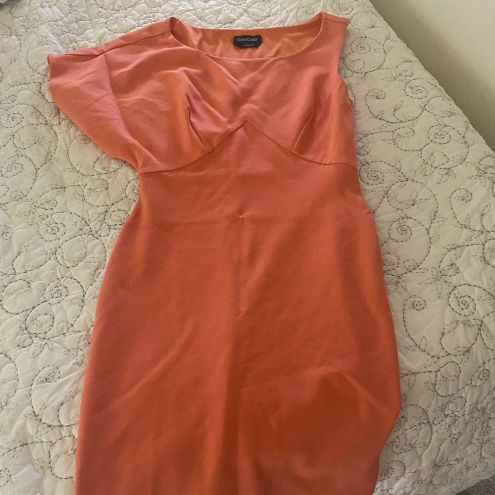 Beautiful Bebe coral dress, XS